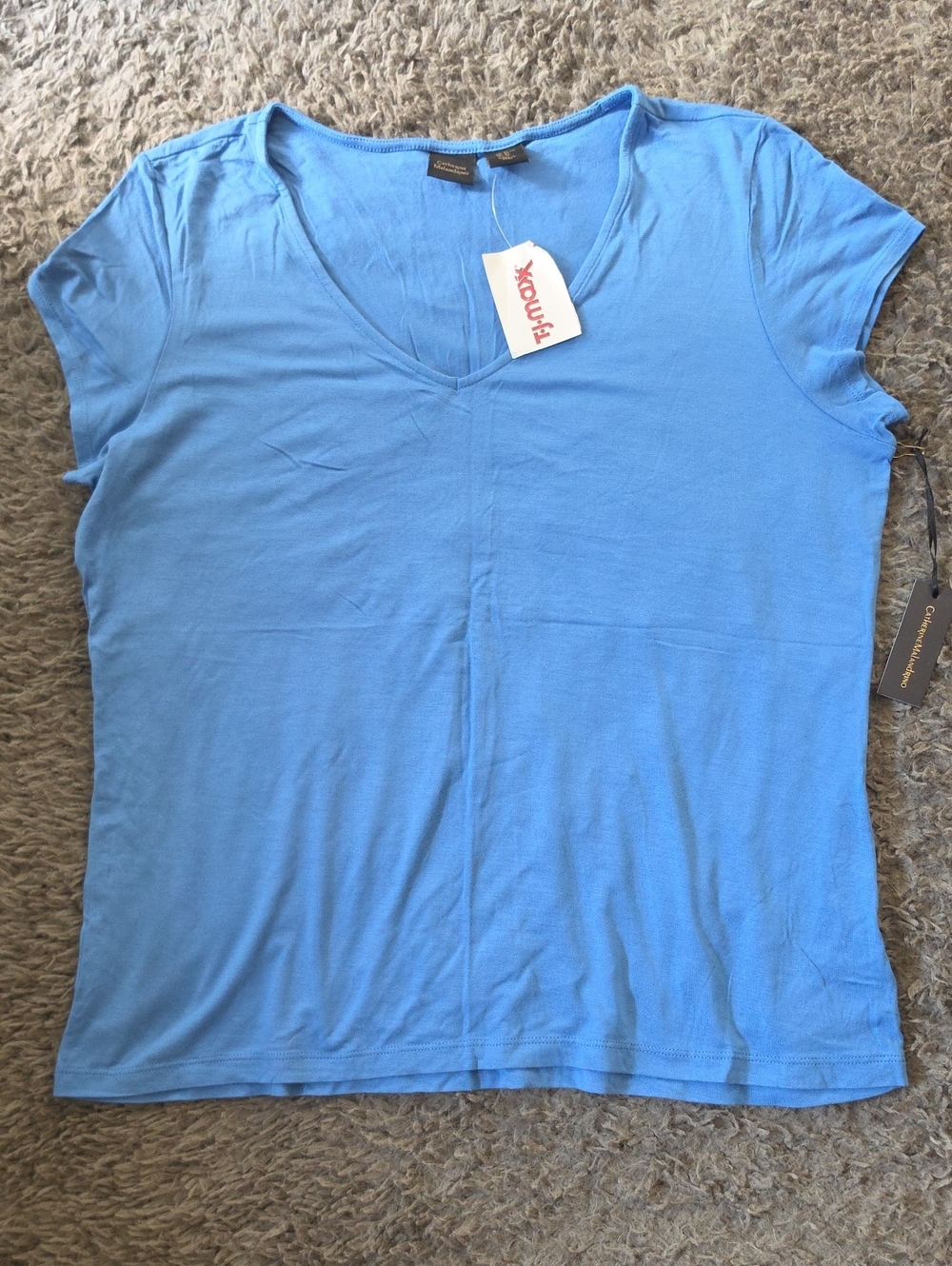 NWT Catherine Malandrino Sz XL Blue T-shirt